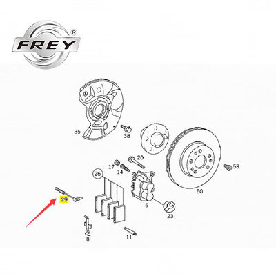 1405401217 Sensor de freio dianteiro Fit Mercedes Benz W202 W210 W168 W140 W124