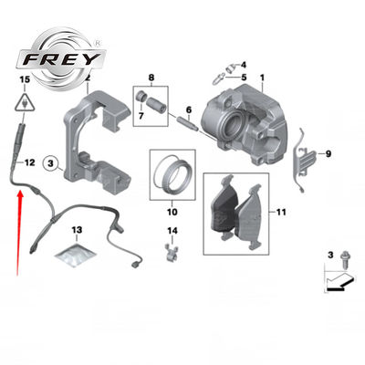 Sensor de freio traseiro OEM 34356789503, indicador de pastilha de freio BMW E70 E71 E72